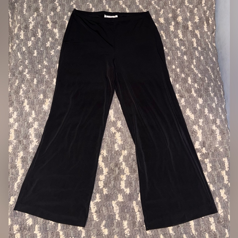 Kelly & Diane Black Wide-Leg Women's Pants - szL (P25)
